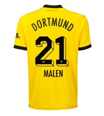 Borussia Dortmund Donyell Malen #21 Koszulka Podstawowych 2023-24 Krótki Rękaw
